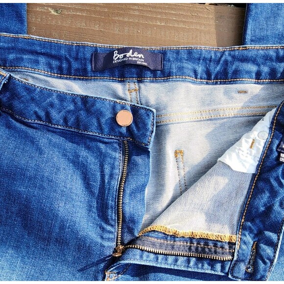 Boden The Cavendish Girlfriend Ankle Jeans Embroidered Artisan UK 20R US 16 R - Picture 13 of 16
